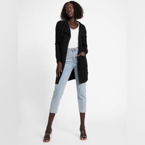 Guess women’s Maidan longline cardigan in black - Picture 4 of 7